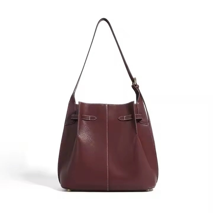 luxury genuine leather women's shoulder bag