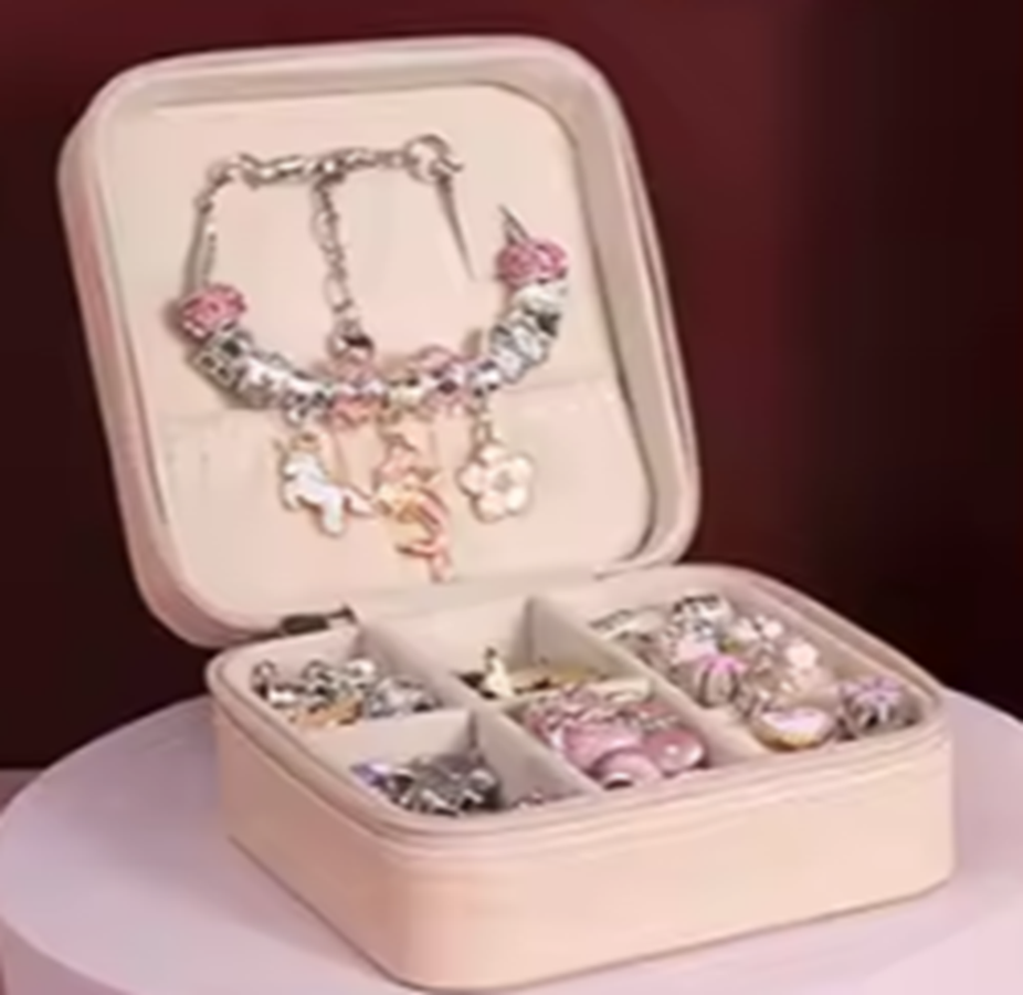 box of small  charms