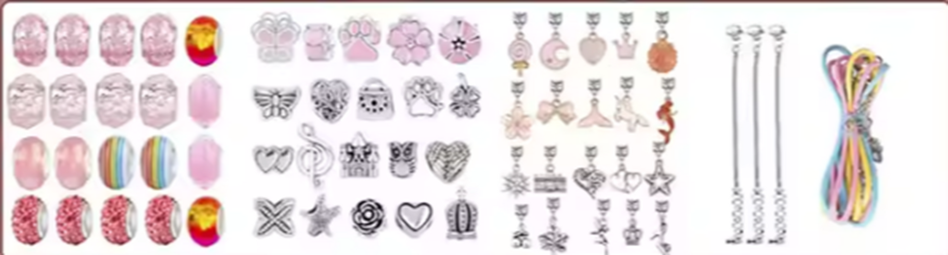 collection of small charms